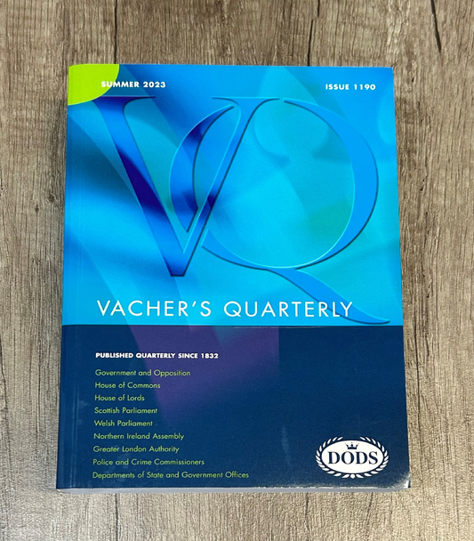 Vacher’s Quarterly latest edition single copy (1190)